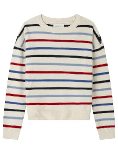 SPRINGFIELD Damen Multicolor Striped Sweater Sweatshirt mit Spitze, hautfarben, XL von Springfield