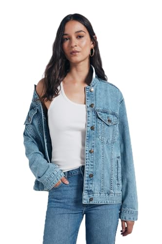 SPRINGFIELD Damen Oversize Denim Jacket Jeansjacke, blau, XS SPRINGFIELD Damen Oversize Denim Jacket Jeansjacke, blau, XS von Springfield