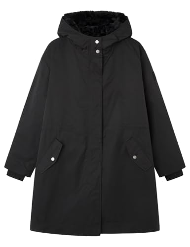 SPRINGFIELD Damen ParkaConCapuchaYForroInterior,ChaquetaInteriorDesmontableYBolsillosConForroPolar Wasserabweisender 2-in-1-Parka, Standardschwarz 9, XS SPRINGFIELD Damen ParkaConCapuchaYForroInterior,ChaquetaInteriorDesmontableYBolsillosConForroPolar Wasserabweisender 2-in-1-Parka, Standardschwarz 9, XS von Springfield