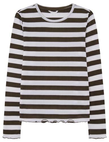 SPRINGFIELD Damen Scalloped Detail T-Shirt Unterhemd, MEDIUM_Khaki, L von Springfield