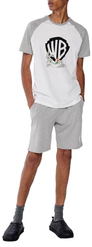 SPRINGFIELD Damen Schlafanzug Pyjamaset, MEDIUM_Grey, S von Springfield