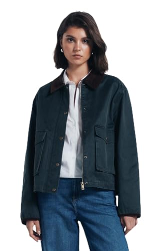 SPRINGFIELD Damen Short Jacket Barbour Jacke, kaki, 36 SPRINGFIELD Damen Short Jacket Barbour Jacke, kaki, 36 von Springfield
