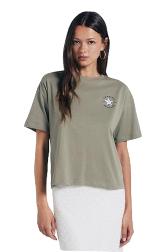 SPRINGFIELD Damen Short Sleeve T-Shirt with Graphic Front Back kurzen Ärmeln, kaki, Small SPRINGFIELD Damen Short Sleeve T-Shirt with Graphic Front Back kurzen Ärmeln, kaki, Small von Springfield