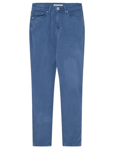 SPRINGFIELD Damen Slim Cropped Colour Jeans Anzughose, Blue_Print, 40 von Springfield