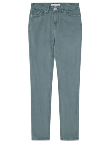 SPRINGFIELD Damen Slim Cropped Colour Jeans Anzughose, Turquoise, 40 von Springfield