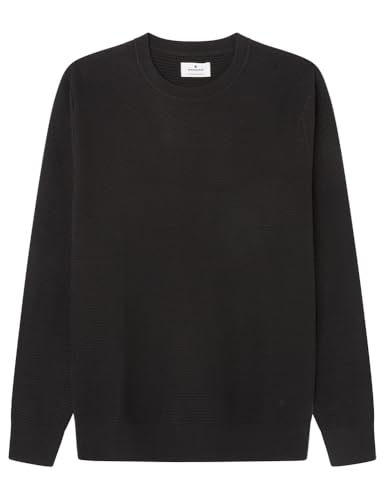 SPRINGFIELD Herren 1408809 Pullover, Standardschwarz, S von Springfield