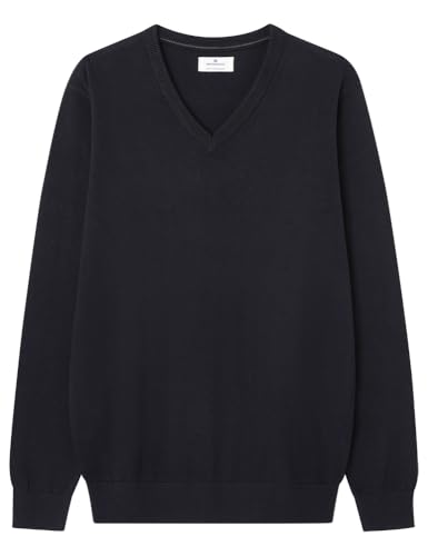 SPRINGFIELD Herren 1408818 Basic-Pullover V-Ausschnitt, Marineblau, M von Springfield