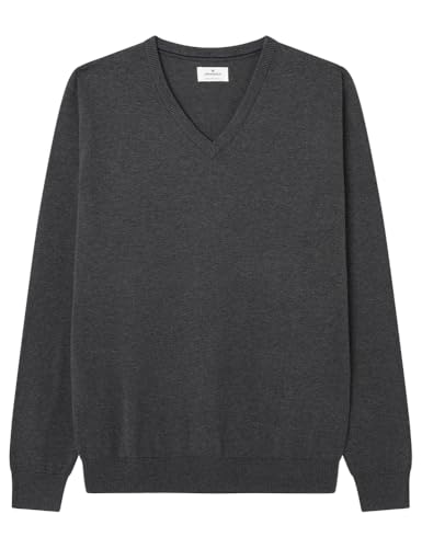 SPRINGFIELD Herren 1408818 Basic-Pullover V-Ausschnitt, Meliert, L SPRINGFIELD Herren 1408818 Basic-Pullover V-Ausschnitt, Meliert, L von Springfield