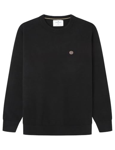 SPRINGFIELD Herren 38322 Pullover, Standardschwarz, L von Springfield