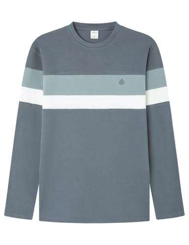 SPRINGFIELD Herren 3ba C S Camiseta Tricolor Unterhemd, Zementblau, XL von Springfield