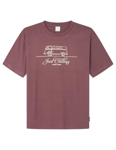 SPRINGFIELD Herren 5ca Camiseta Furgo Unterhemd, Standardwein, S von Springfield