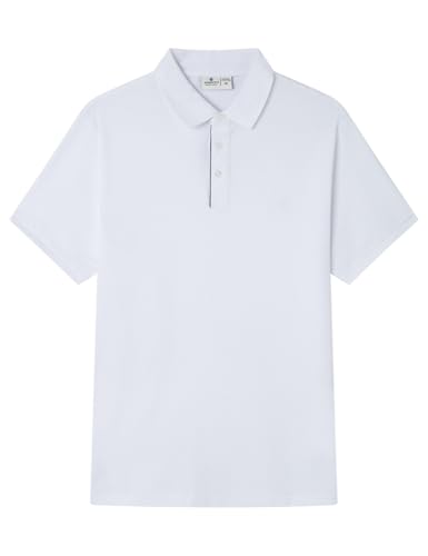 SPRINGFIELD Herren 5da-Polo Slim Contraste Poloshirt, weiß Standard, S von Springfield