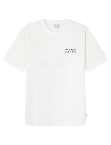 SPRINGFIELD Herren 5ic Camiseta I Can Fly Unterhemd, Elfenbein, M von Springfield