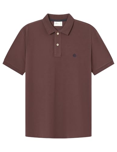SPRINGFIELD Herren 5ic-Polo Bas Reg T9 V Poloshirt, Granatrot, Standard, M von Springfield