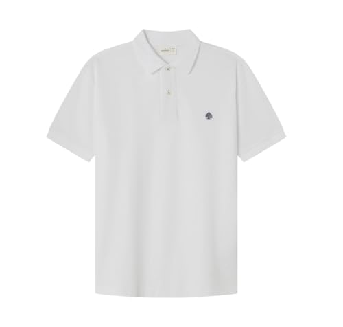 SPRINGFIELD Herren 5ic-Polo Bas Reg T9 V Poloshirt, weiß Standard, M von Springfield