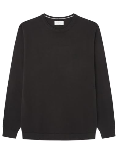 SPRINGFIELD Herren 68921 Basic-Pullover, Standardschwarz, XL von Springfield