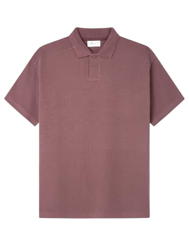 SPRINGFIELD Herren 7ba-Polo Boxy Poloshirt, Standardwein, M von Springfield