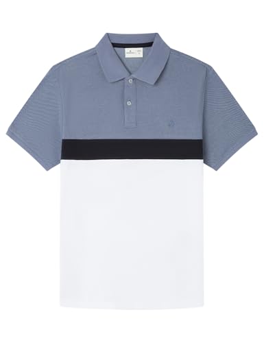 SPRINGFIELD Herren 7ic-Polo C&s OXF Poloshirt, dunkelblau, M von Springfield