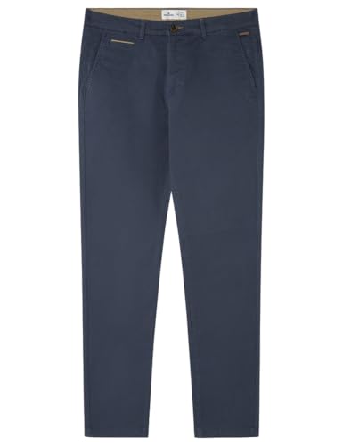 SPRINGFIELD Herren Basic Microprint Chino Slim-Hose, blau, 40 SPRINGFIELD Herren Basic Microprint Chino Slim-Hose, blau, 40 von Springfield