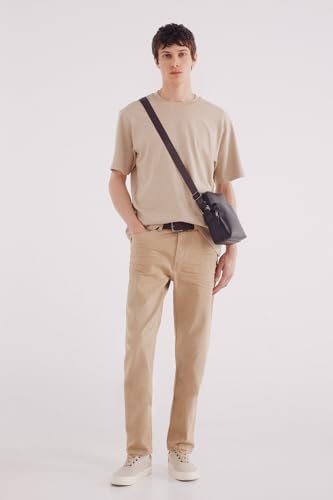 SPRINGFIELD Herren Basic Slim 5 Pockets Hose mit 5 Taschen, beige, 30 von Springfield