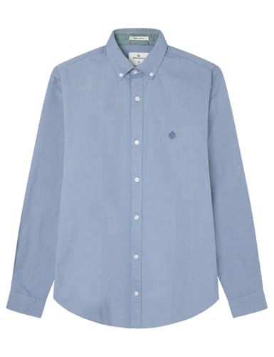 SPRINGFIELD Herren CamisaOxfordLsSolidColor Oxford-Hemd, Himmelblau, M von Springfield