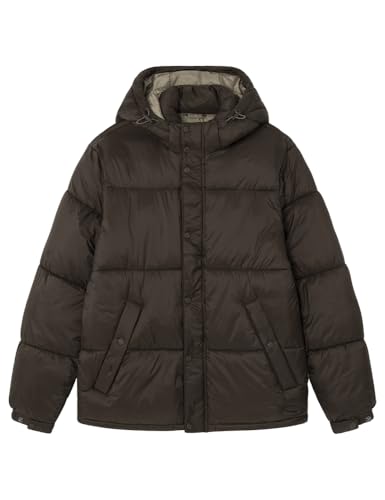 SPRINGFIELD Herren Chaqueta Ripstop Abullonada Con Capucha Desmontable Jacke, Braun Bedruckt, XL von Springfield