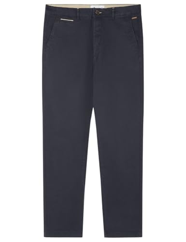 SPRINGFIELD Herren Chino Slim Plain Basic Einfarbige Hose, blau, 36 SPRINGFIELD Herren Chino Slim Plain Basic Einfarbige Hose, blau, 36 von Springfield