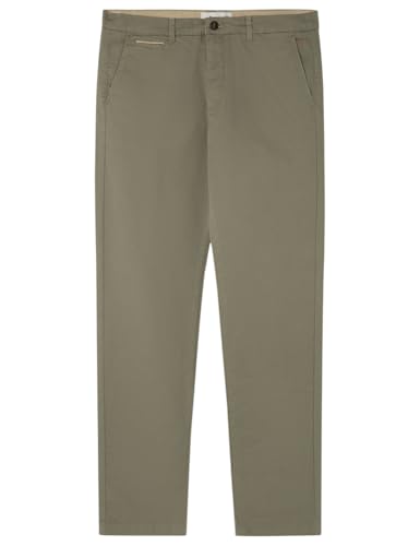 SPRINGFIELD Herren Chino Slim Plain Basic Einfarbige Hose, kaki, 40 SPRINGFIELD Herren Chino Slim Plain Basic Einfarbige Hose, kaki, 40 von Springfield