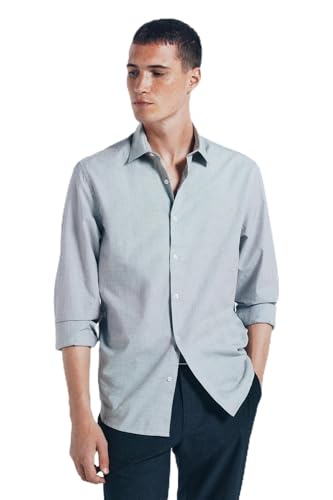 SPRINGFIELD Herren Daily A Fil Shirt Lightweight Hemd, grau, L von Springfield