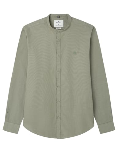 SPRINGFIELD Herren Daily Refresh Estructura Mao Hemd, Helles Kaki, L von Springfield