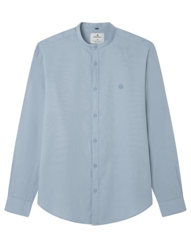 SPRINGFIELD Herren Daily Refresh Estructura Mao Hemd, himmelblau, M von Springfield