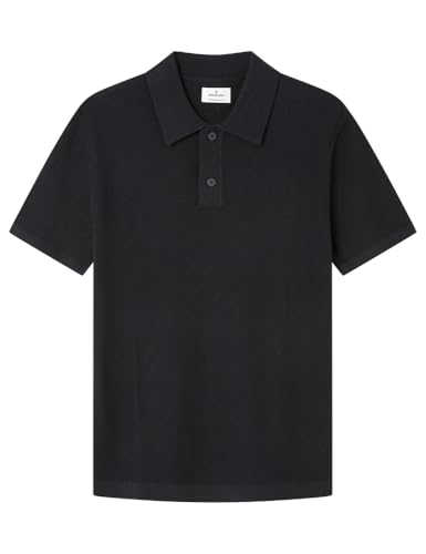 SPRINGFIELD Herren Gg14 Basic Structure Fancy Knit Polo Poloshirt, Marineblau, X-Large von Springfield