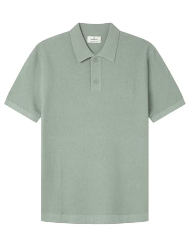 SPRINGFIELD Herren Gg14 Basic Structure Fancy Knit Polo Poloshirt, grün, Small von Springfield