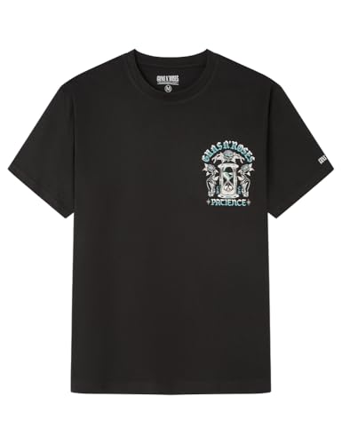 SPRINGFIELD Herren Guns and Roses Patience Ss Grpahic T-Shirt. 100% Bci Cotton Baumwolle, Schwarz, L SPRINGFIELD Herren Guns and Roses Patience Ss Grpahic T-Shirt. 100% Bci Cotton Baumwolle, Schwarz, L von Springfield