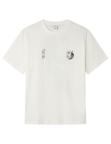 SPRINGFIELD Herren Japan F Ss Graphic T-Shirt. 100% Bci Cotton Baumwolle, Elfenbein, M SPRINGFIELD Herren Japan F Ss Graphic T-Shirt. 100% Bci Cotton Baumwolle, Elfenbein, M von Springfield