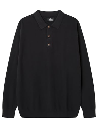 SPRINGFIELD Herren Jersey Cuello Polo Structure Daily Gg12 Pullover, Standardschwarz, S SPRINGFIELD Herren Jersey Cuello Polo Structure Daily Gg12 Pullover, Standardschwarz, S von Springfield