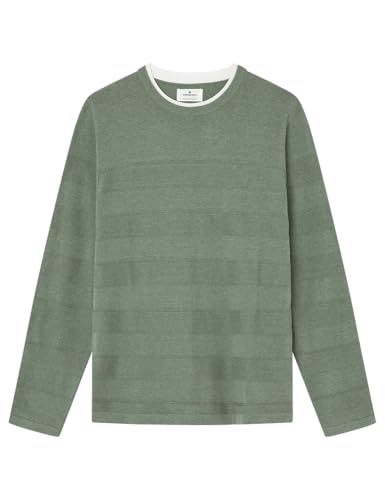 SPRINGFIELD Herren JerseydedoblecuelloStructureGg12 Pullover, Standardgrün, L von Springfield