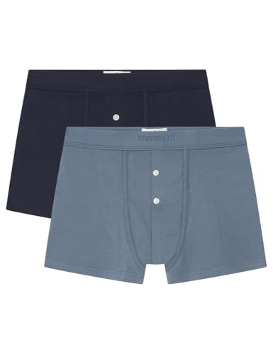 Springfield Herren 1258483 2er-Pack Boxershorts Rippstrick, dunkelblau, L von Springfield