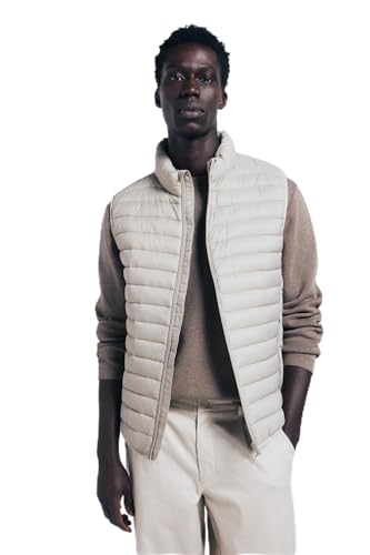 SPRINGFIELD Herren Light Puffa Vest Water Resistant Leichte Jacke, Sandfarben, Large SPRINGFIELD Herren Light Puffa Vest Water Resistant Leichte Jacke, Sandfarben, Large von Springfield
