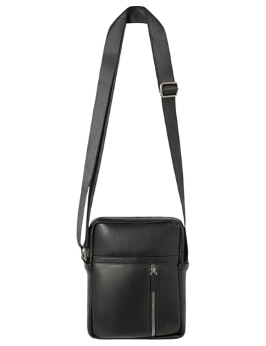 SPRINGFIELD Herren Medium Cross Bag Pu Umhängetasche, Schwarz von Springfield