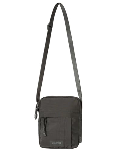 SPRINGFIELD Herren Medium Cross Bag. Umhängetasche, Schwarz von Springfield