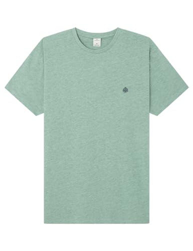 SPRINGFIELD Herren Melange Effect T-Shirt, Green, L von Springfield