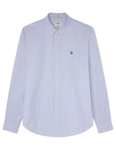 SPRINGFIELD Herren CamisaOxfordLsRayas Oxford-Hemd Streifen, Marineblau, M von Springfield