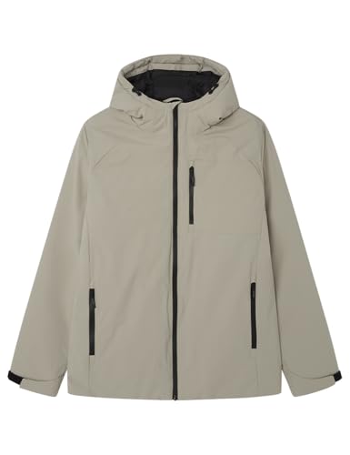 SPRINGFIELD Herren Parka Con Capucha Kiw Outdoor Jacke, Stein, Small von Springfield