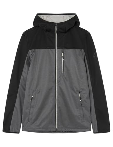 SPRINGFIELD Herren Parkita Tech Puffed Con Capucha desmontable Technischer Parka Softshell, Standardschwarz, S von Springfield