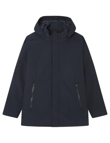 SPRINGFIELD Herren ParkitaTechPuffedconcapuchadesmontable Jacke, Marineblau 010, S von Springfield