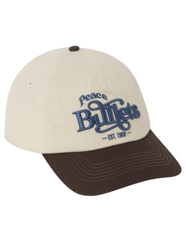 SPRINGFIELD Herren Peace Bullets Withe and Snapback Flat Fashion Cap. Baskenmütze, weiß, One Size von Springfield