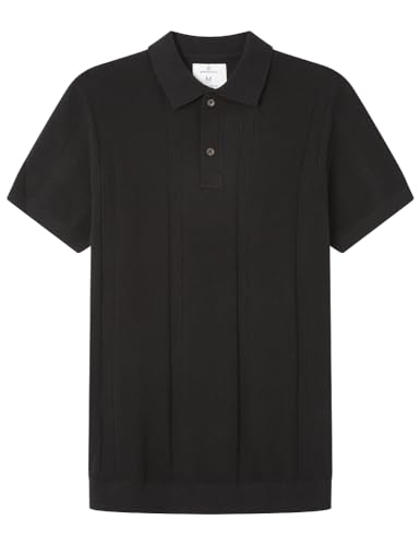 SPRINGFIELD Herren Poloh Polohemd, Black, L von Springfield