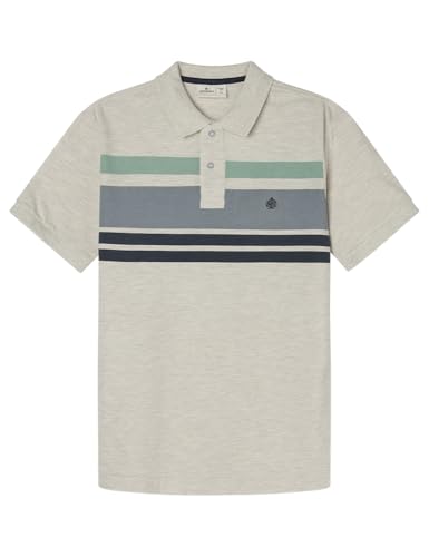SPRINGFIELD Herren Poloh Polohemd, Light_Grey/Silver, L von Springfield