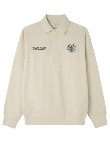 SPRINGFIELD Herren Rebelution Ls Rugby Polo Poloshirt, weiß, Large SPRINGFIELD Herren Rebelution Ls Rugby Polo Poloshirt, weiß, Large von Springfield
